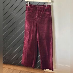 Paige velvet anessa pants. Size 25. Worn ONLY ONCE! Excellent condition!